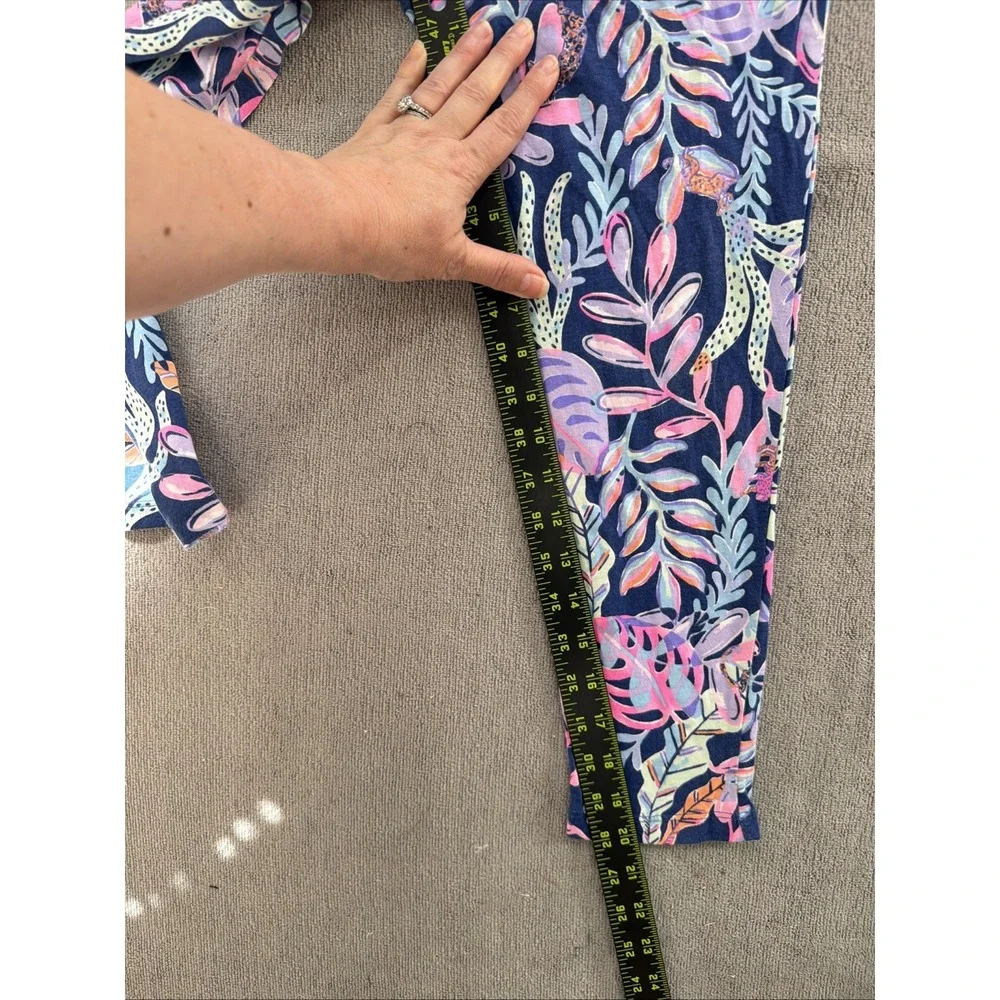 Lilly Pulitzer‎ Girls Romper Tropical Jungle Floral Resort One Piece Medium